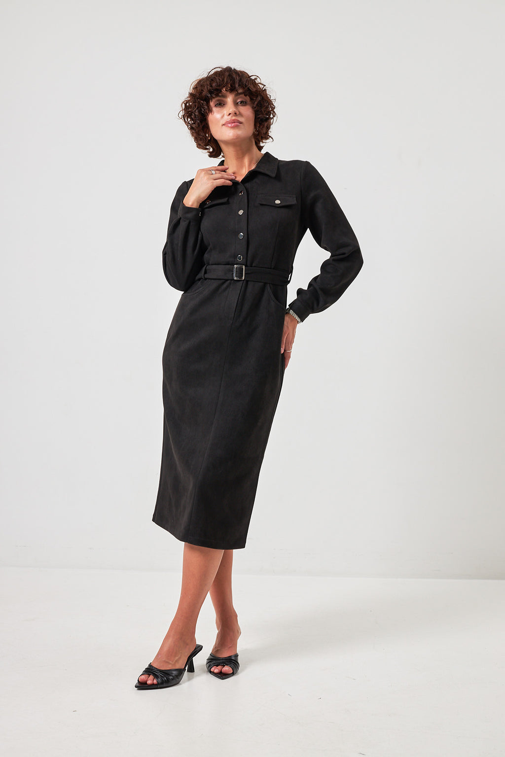 Rochie midi cu cordon