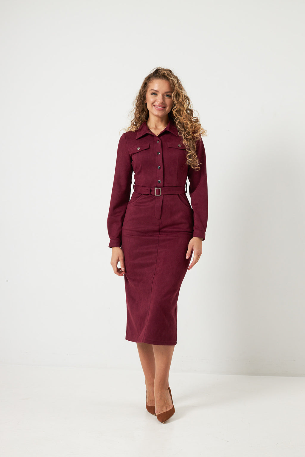 Rochie midi cu cordon