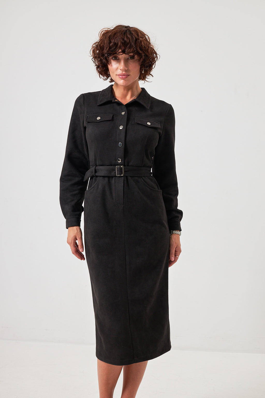 Rochie midi cu cordon
