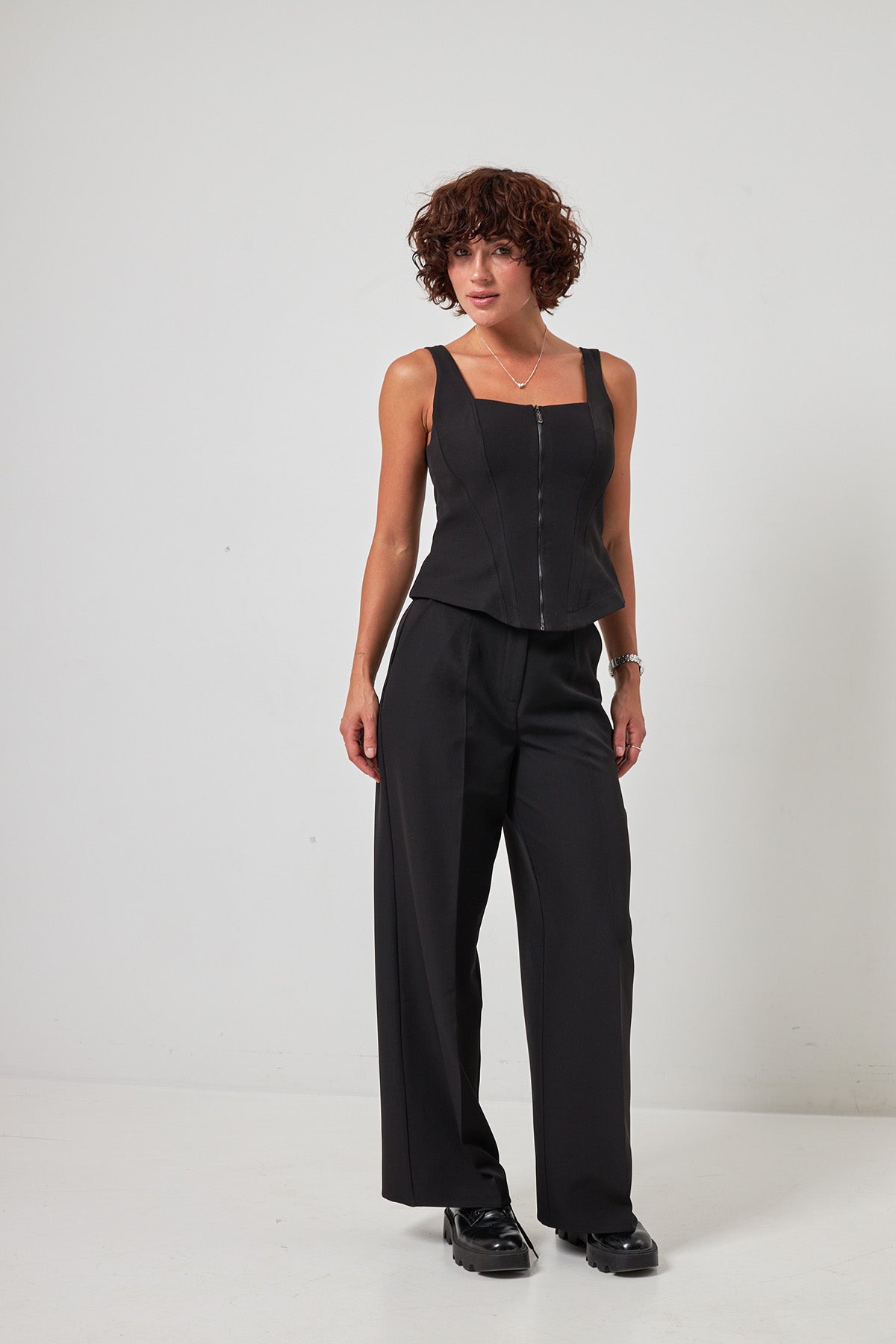 Pantaloni palazzo clasici Karen