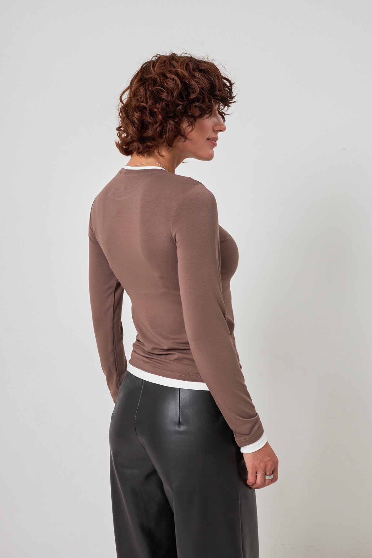 Pantaloni palazzo din piele ecologică