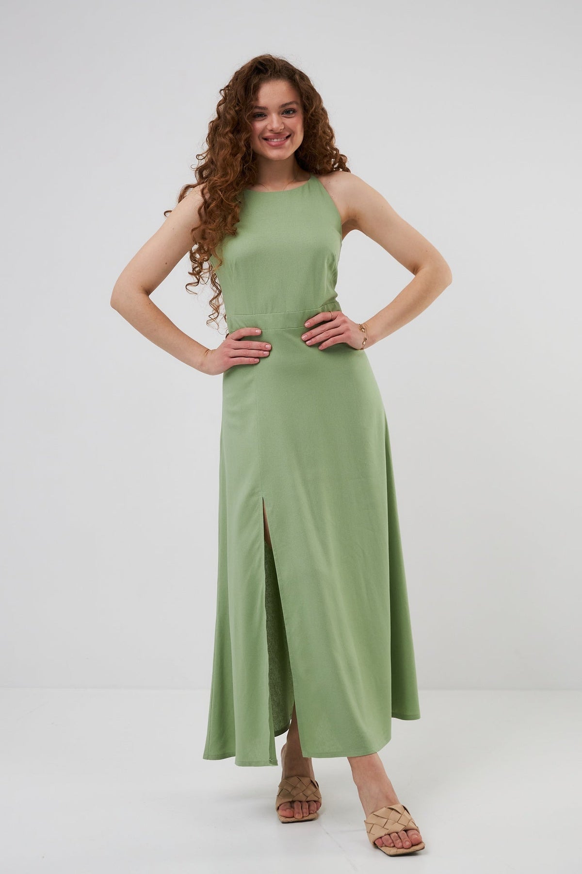 Rochie maxi cu in și bretele