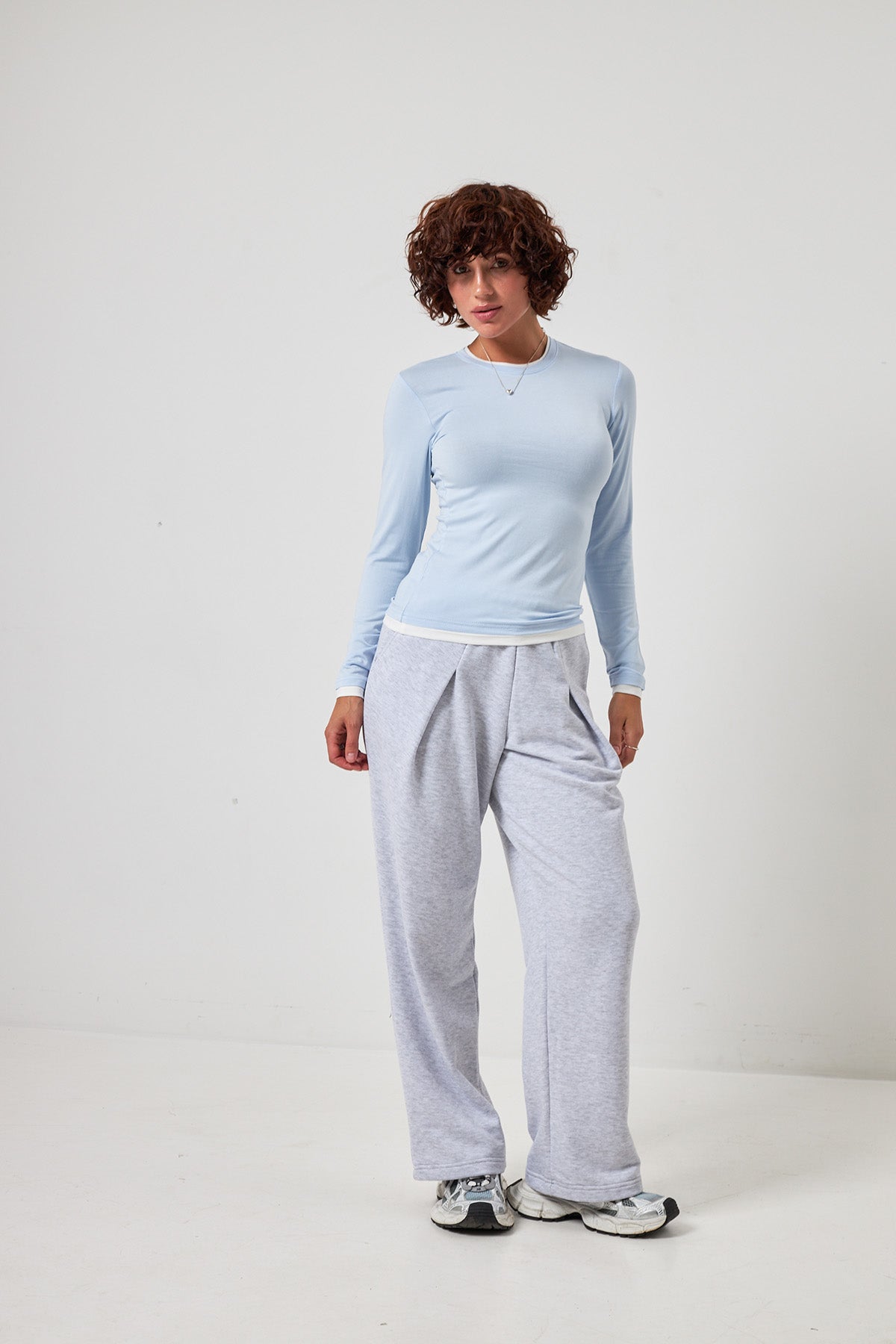 Longsleeve cu efect de tricou