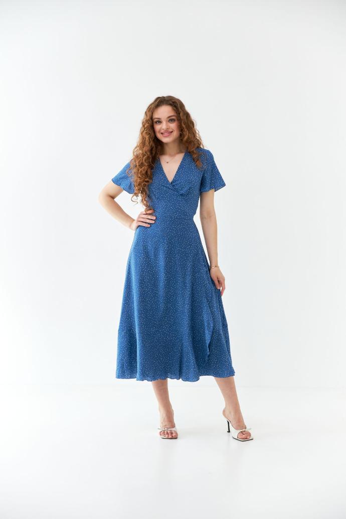 Rochie midi petrecută cu mâneci clopot