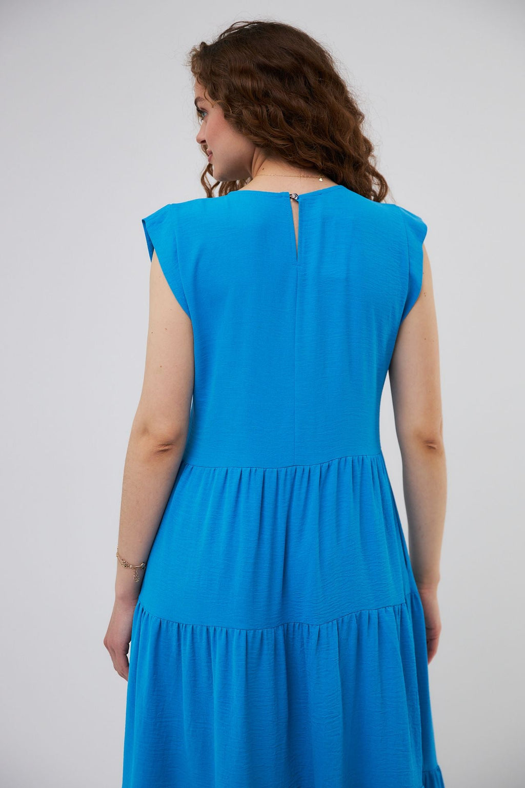 Rochie midi boho din crep