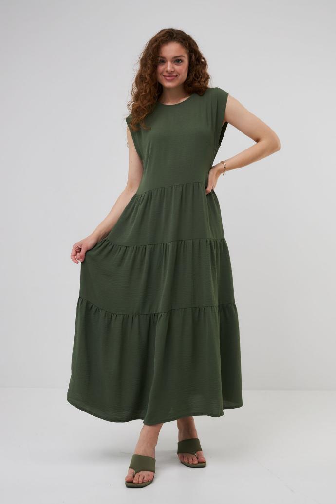 Rochie midi boho din crep