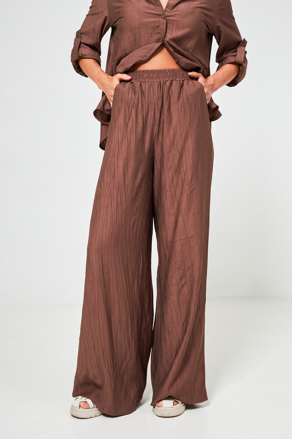 Pantaloni palazzo de vară Nicole 2