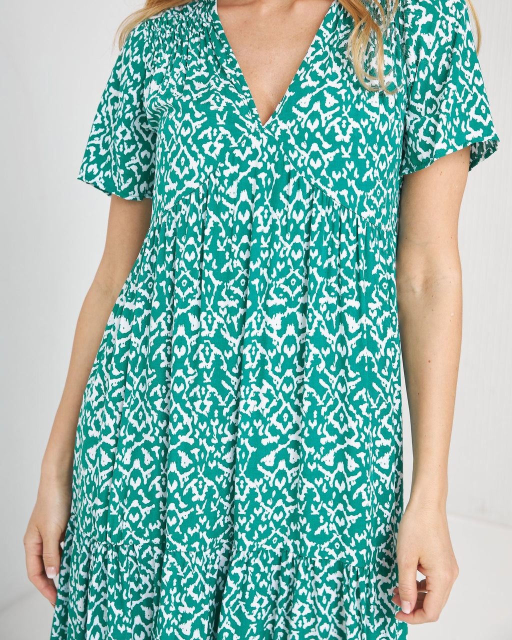 Rochie boho cu volane etajate