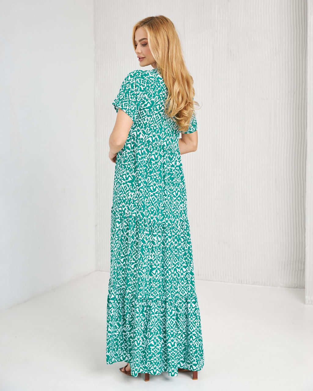 Rochie boho cu volane etajate