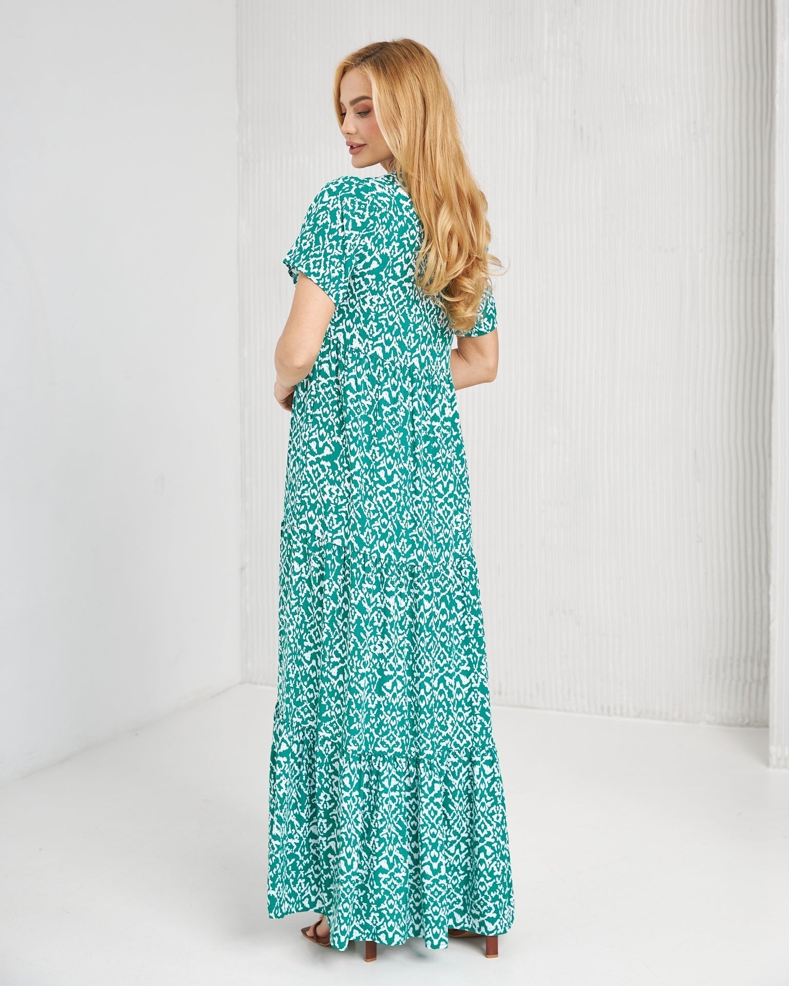 Rochie boho cu volane etajate