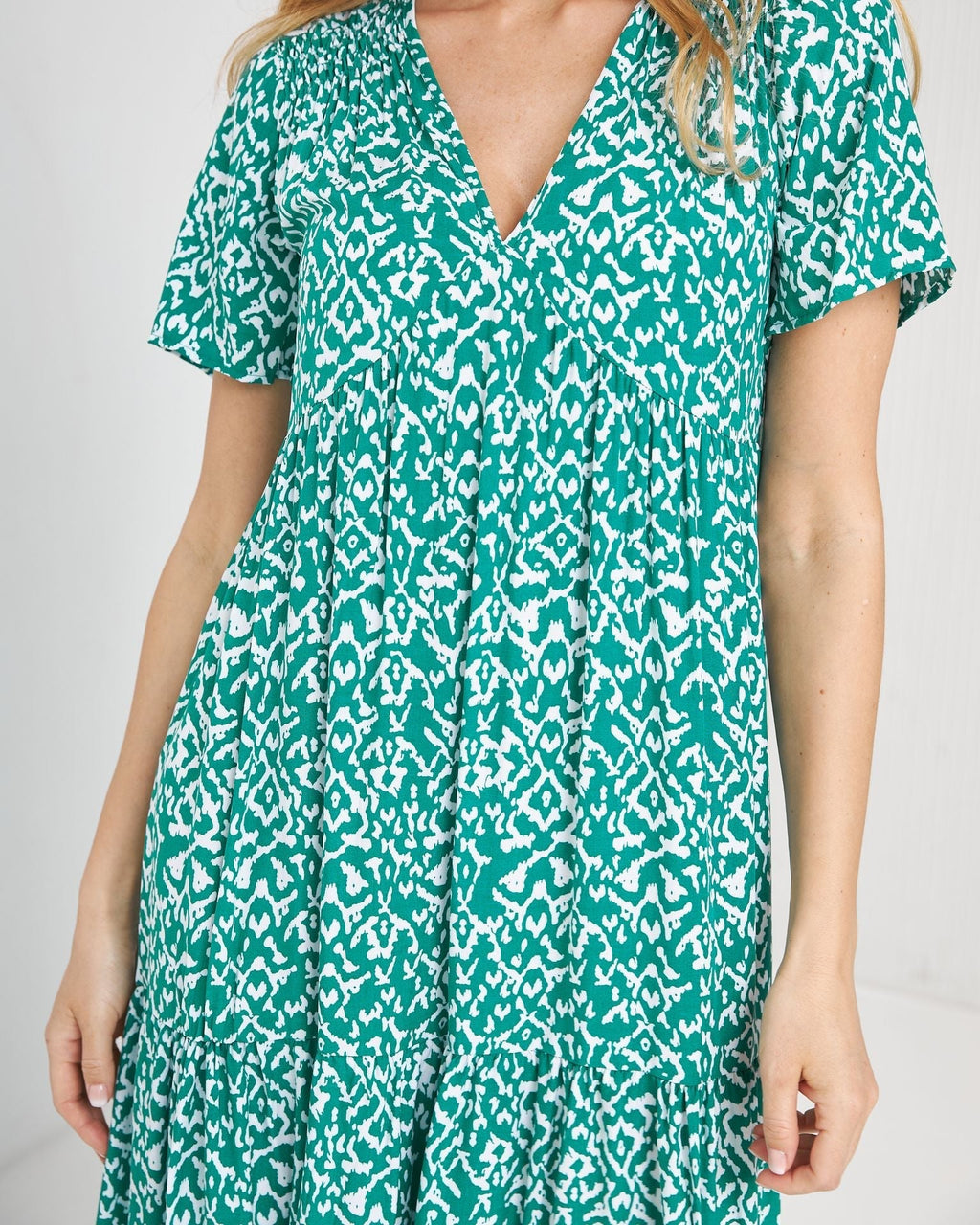 Rochie boho cu volane etajate