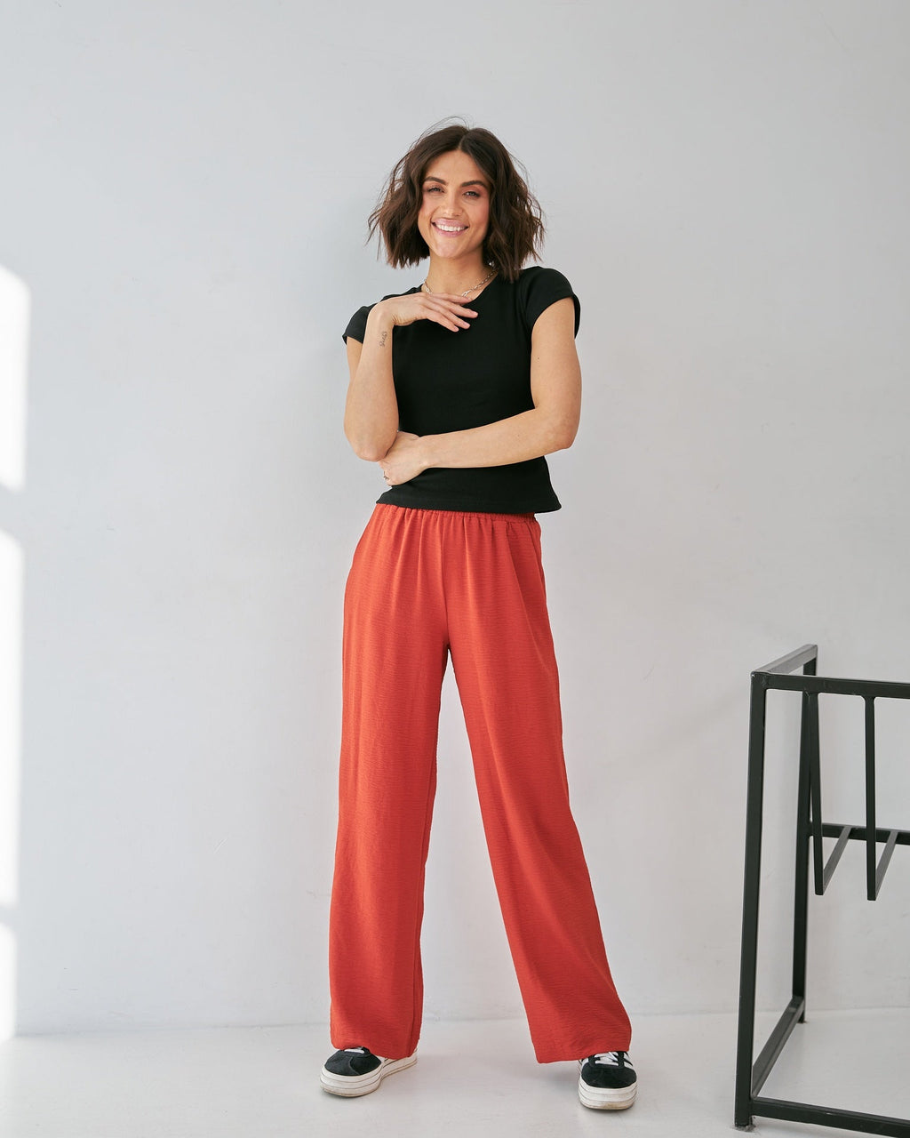 Pantaloni din crep american