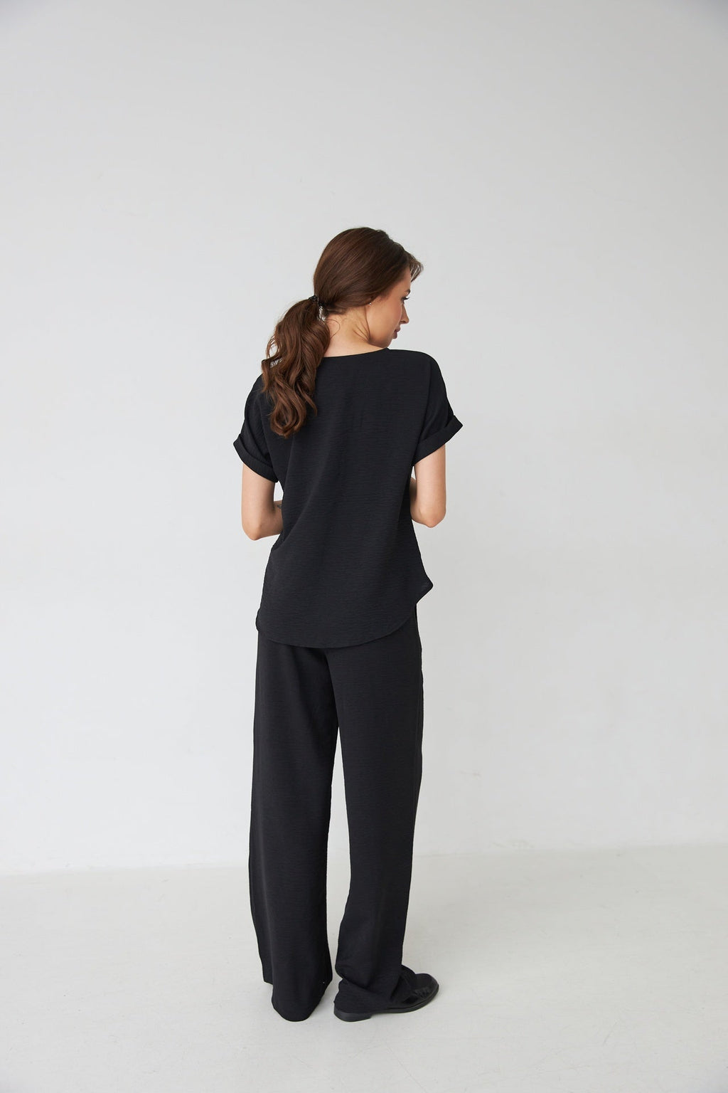 Pantaloni din crep american