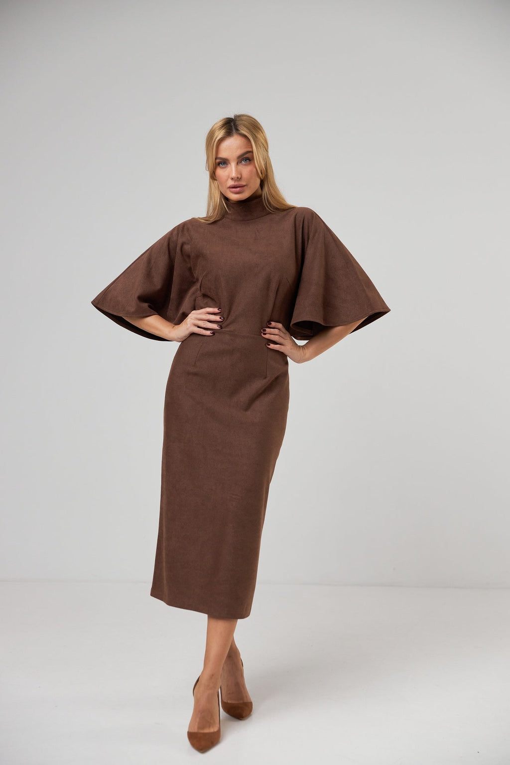 Rochie cu mâneci lejere