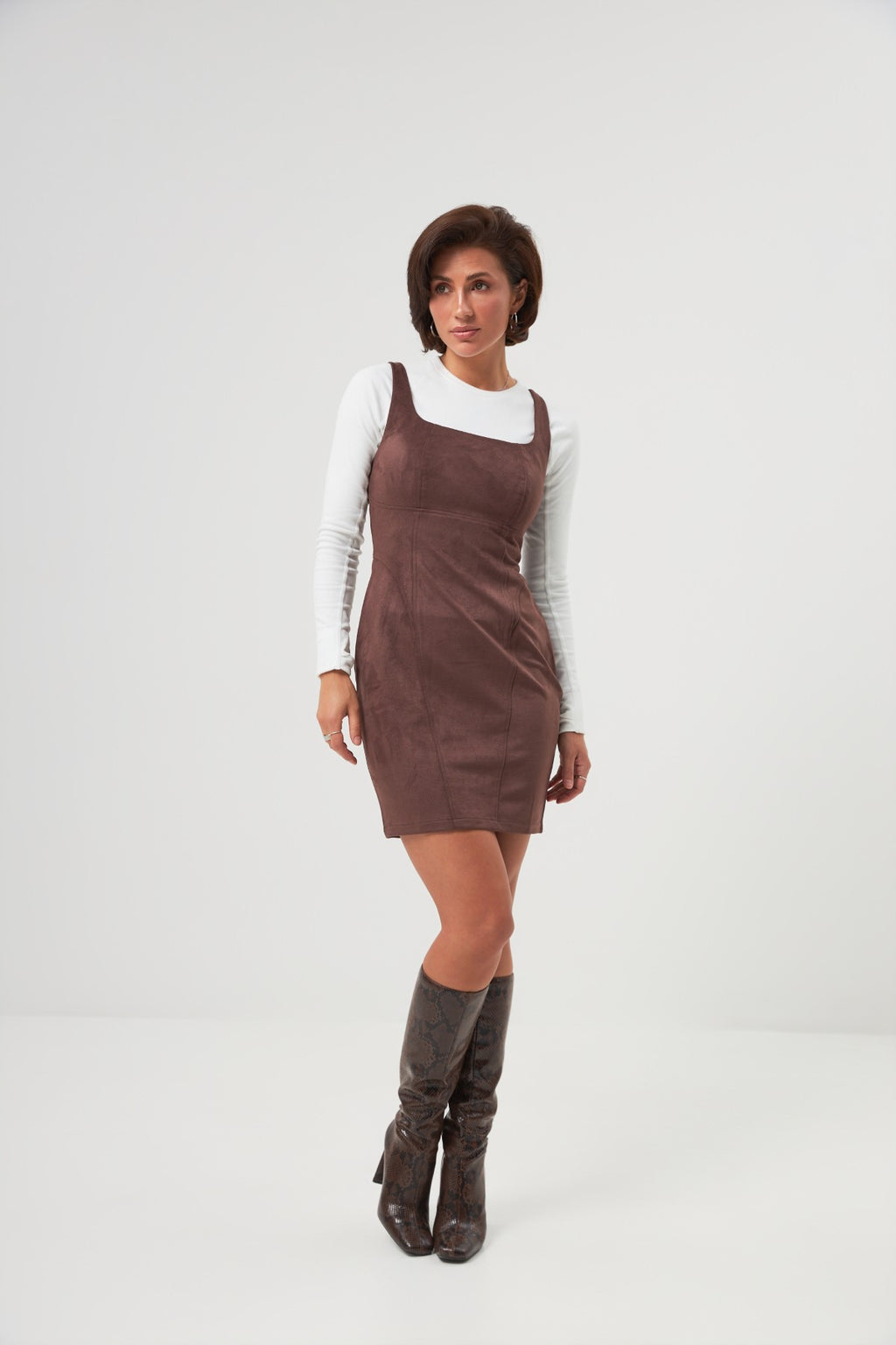 Sarafan mini cu șiret tip corset