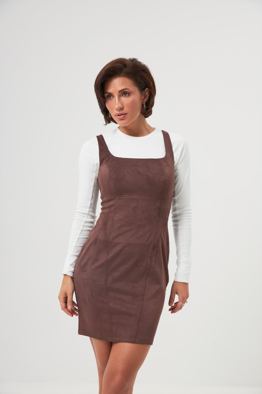 Sarafan mini cu șiret tip corset
