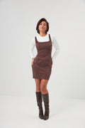 Sarafan mini cu șiret tip corset