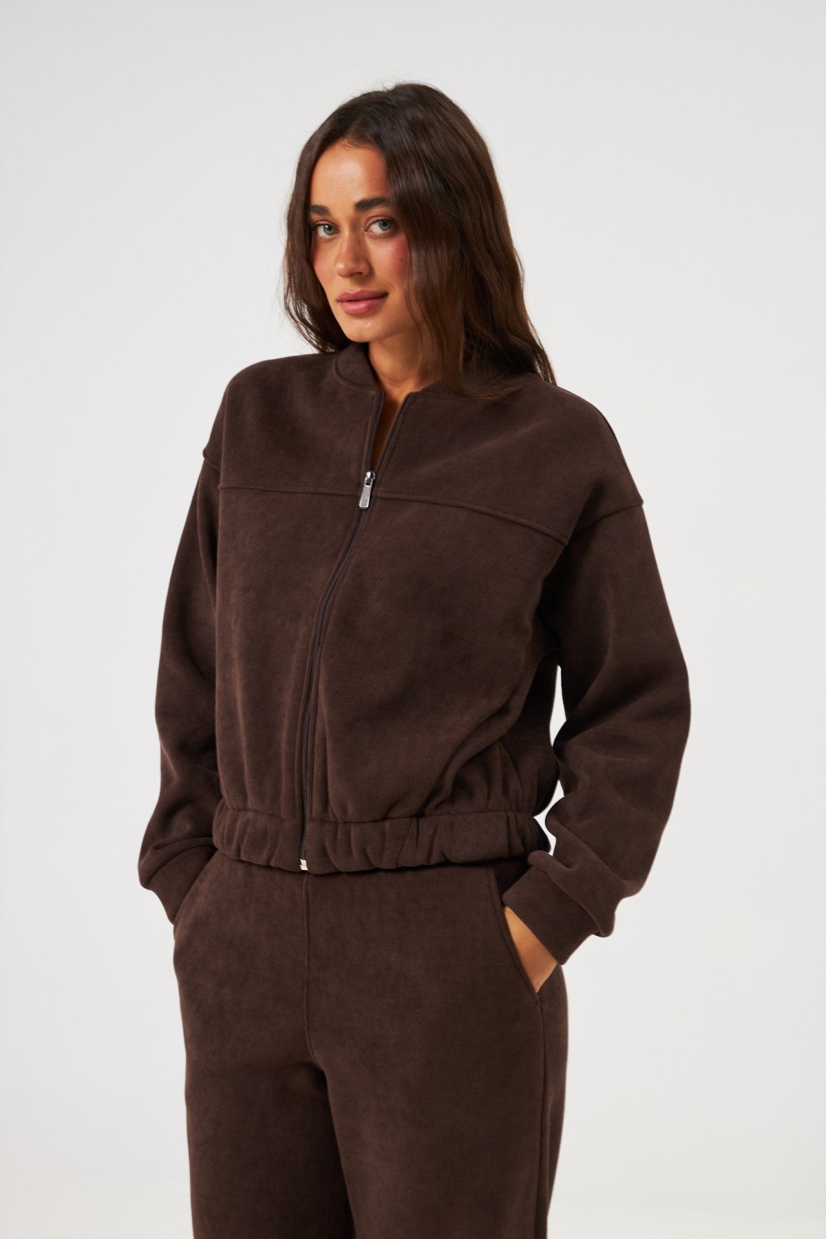 Jachetă bomber oversize cu fermoar Linda 2.0