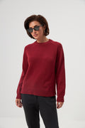 Pulover tricotat cu mânecă raglan