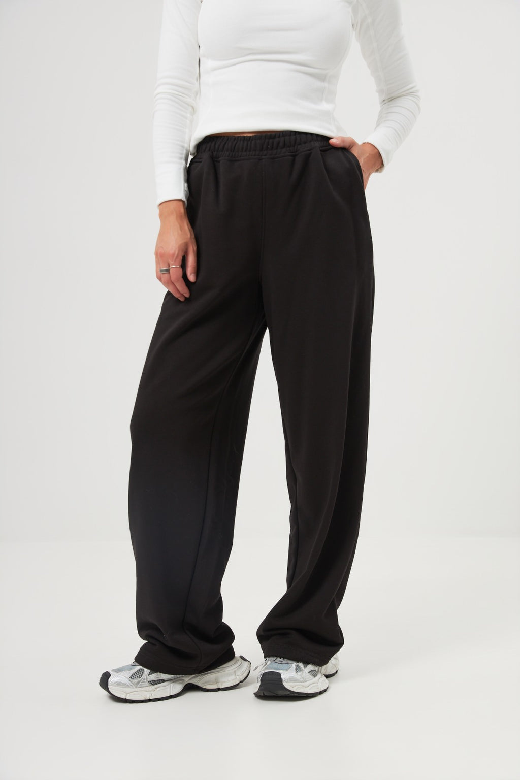 Pantaloni palazzo cu elastic Kate
