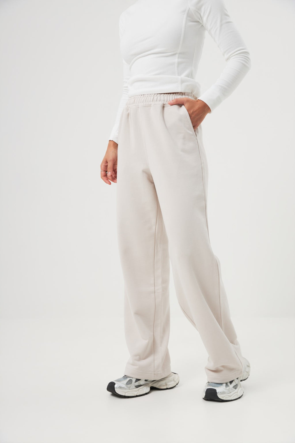 Pantaloni palazzo cu elastic Kate