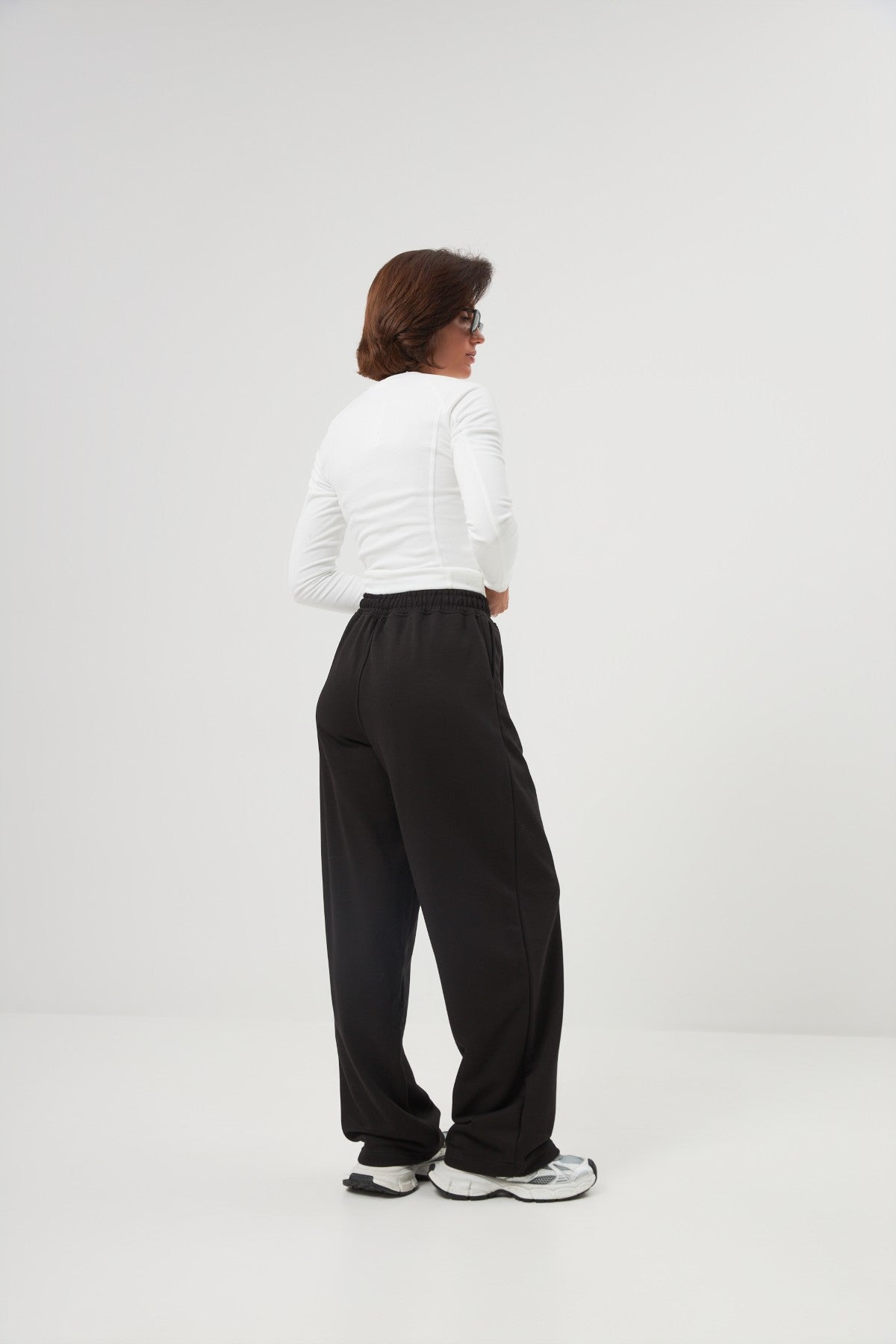 Pantaloni palazzo cu elastic Kate