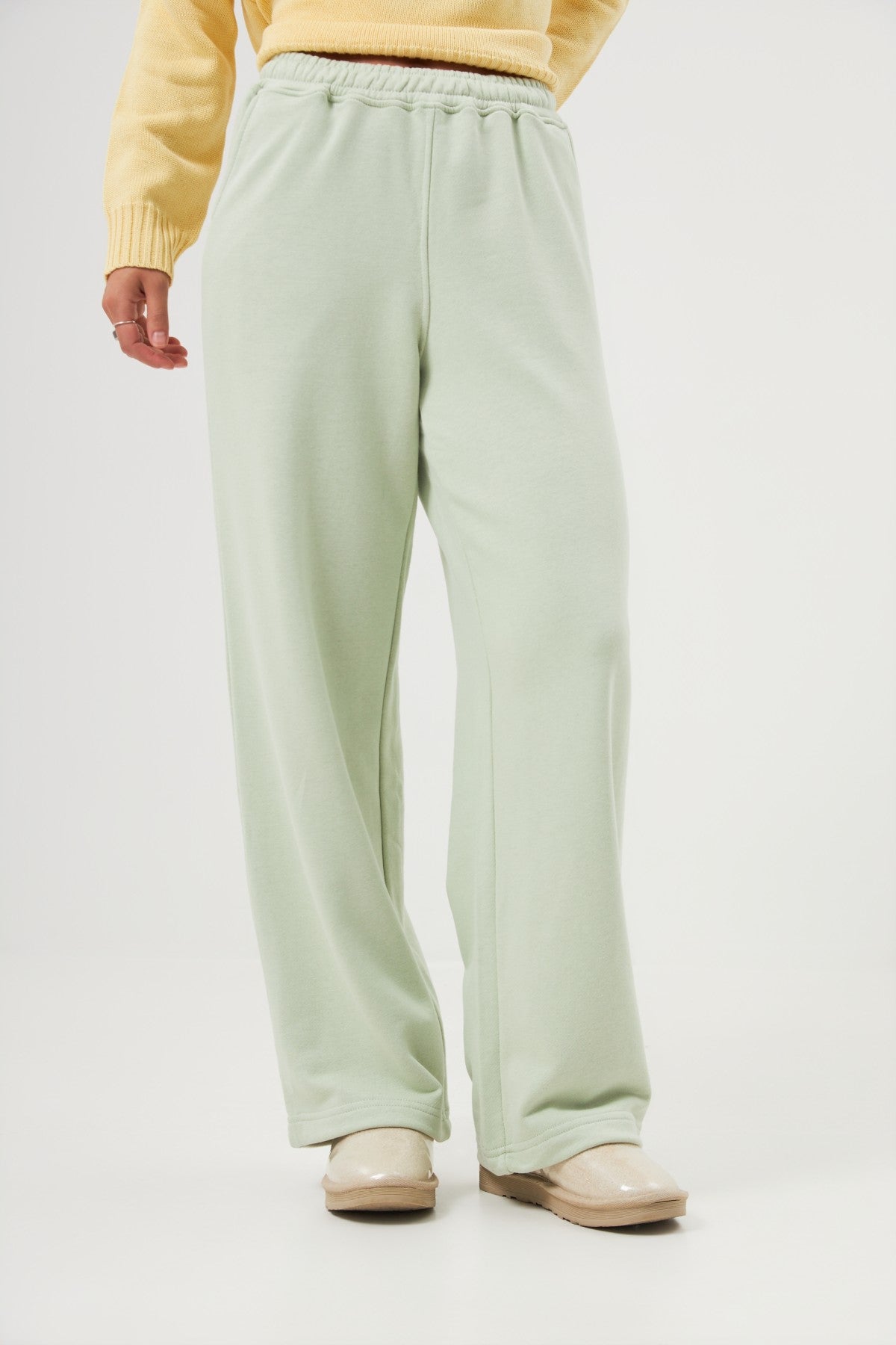 Pantaloni palazzo cu elastic Kate