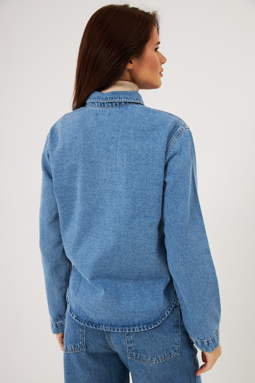 Cămașă din denim cu capse