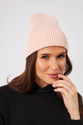 Căciulă beanie cu margine îndoită lată