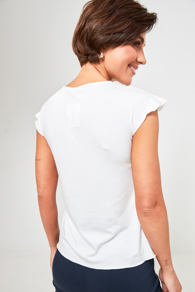 Блуза з коротким рукавом комбінована