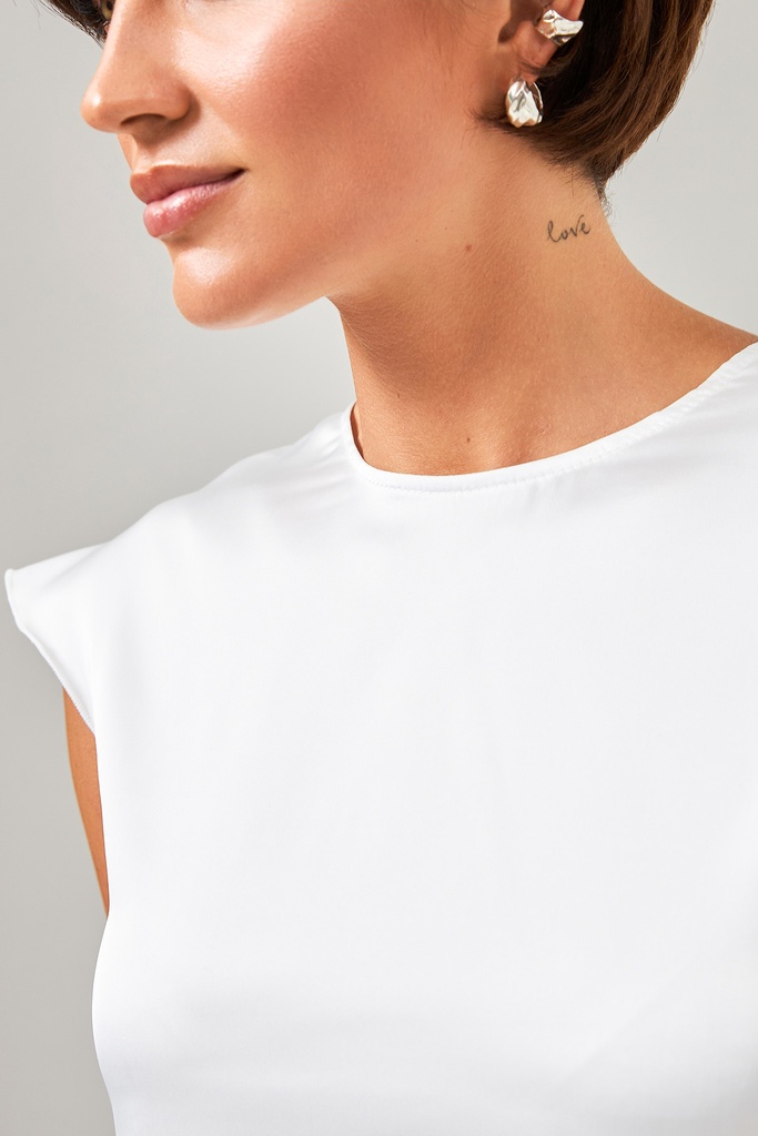 Блуза з коротким рукавом комбінована