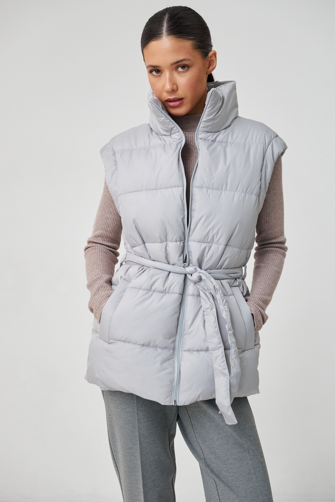 Vest with a dropped shoulder