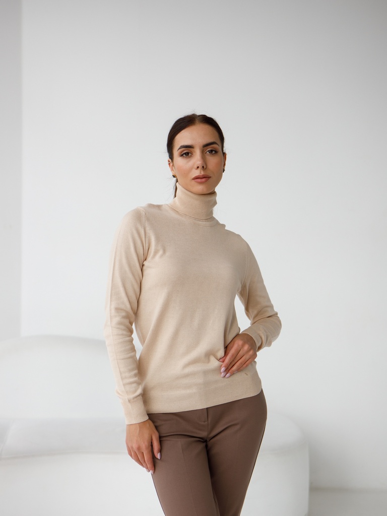 Гольф бавовняний в'язаний однотон