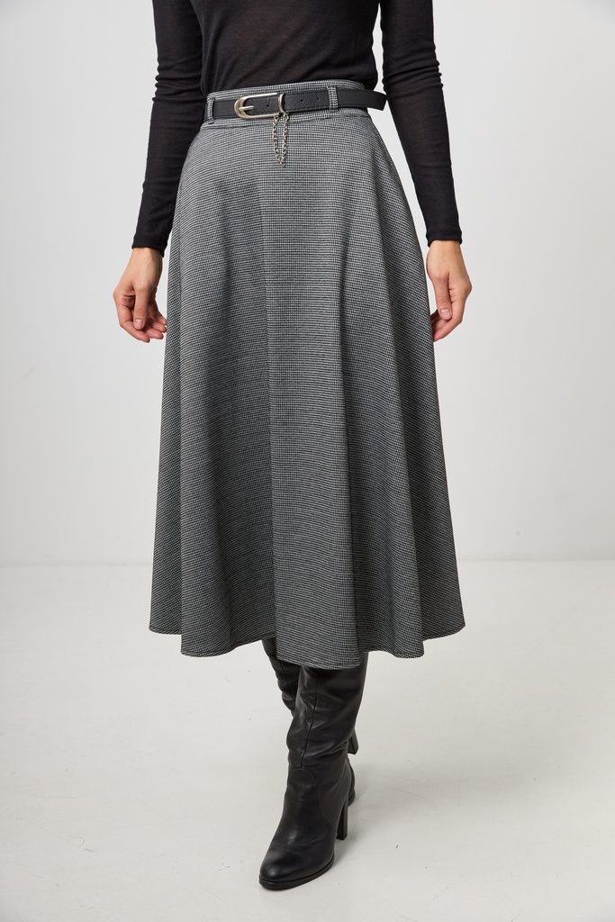 Semi-flared skirt