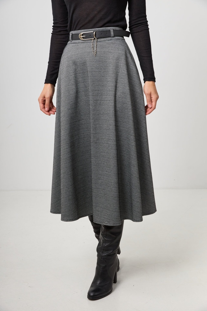 Semi-flared skirt