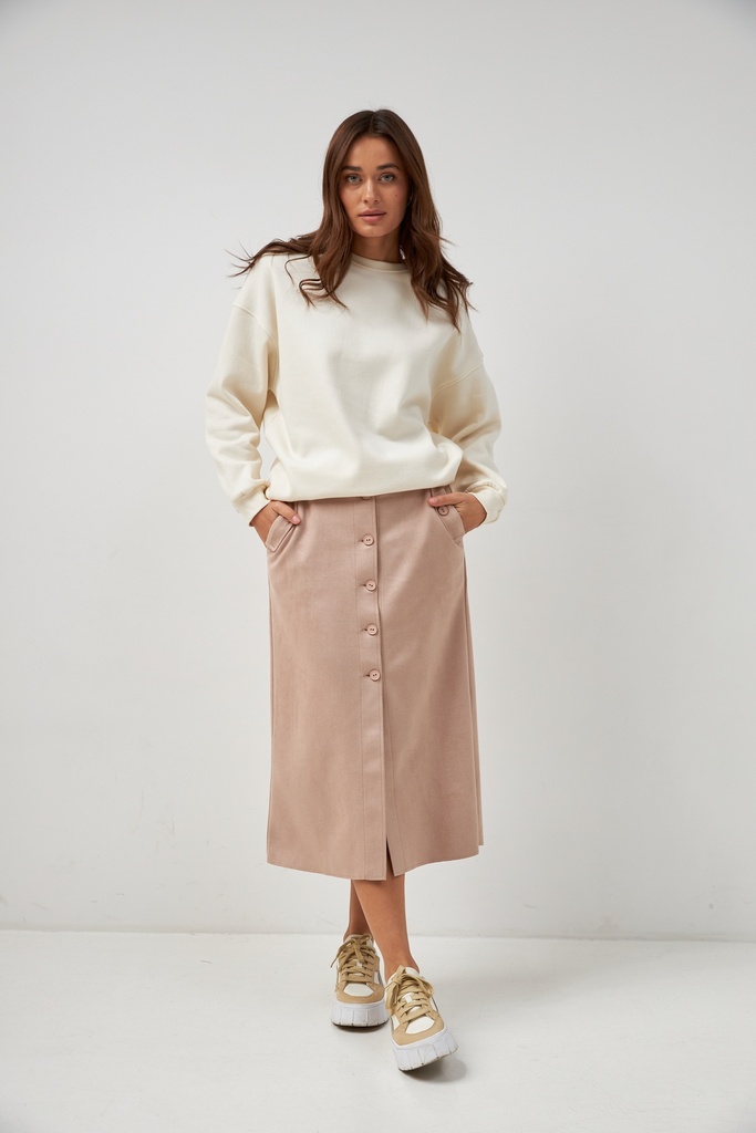 Skirt with buttons