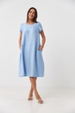 Loose dress with decorative seams