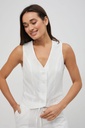 Classic linen vest