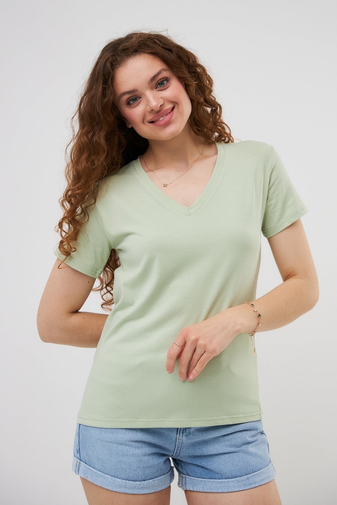 Tricou cu decolteu în V