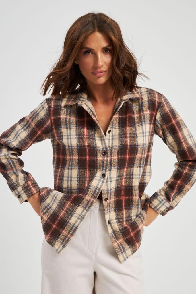 Cămașă în carourі