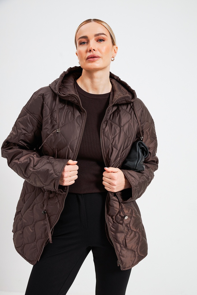 Jacket with drawstring