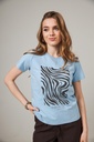 Футболка базова з жіночним принтом