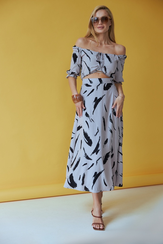 Спідниця міді полукльош