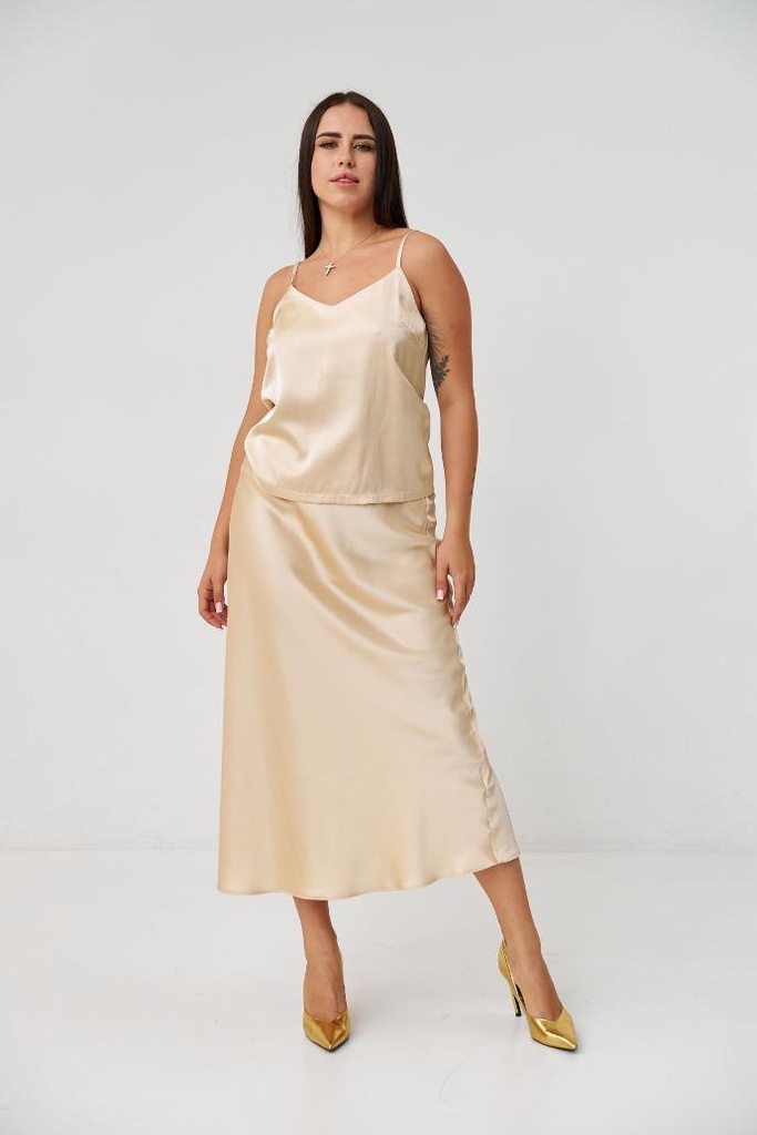 Спідниця з шовк-сатину