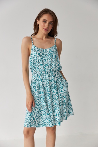 Сарафан міні на тонких бретелях