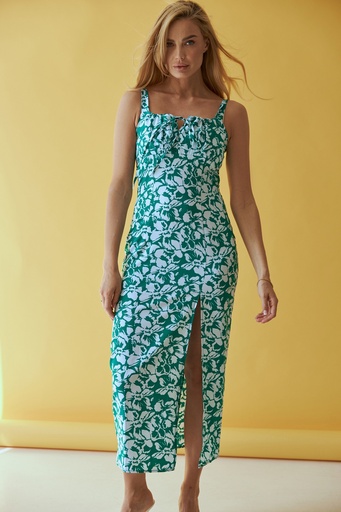 Сарафан міді з розрізом