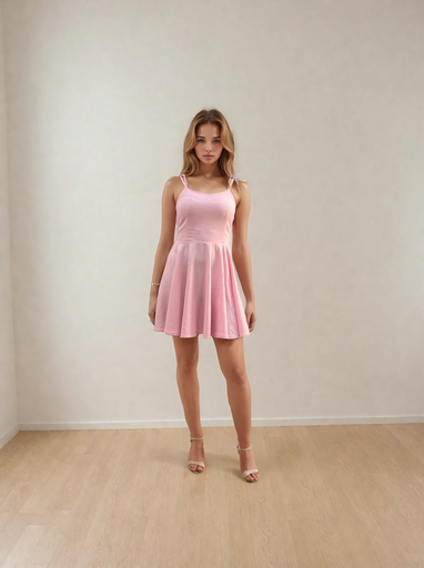 Сарафан з бретелями на зав'язках