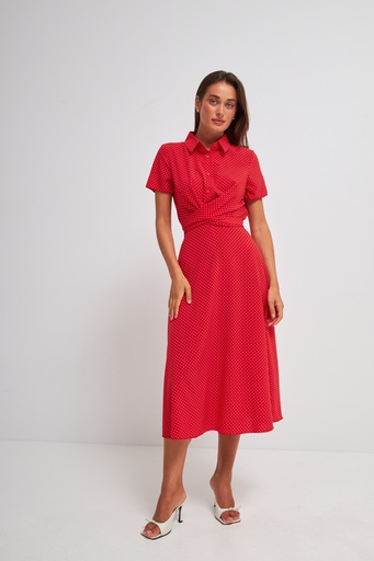 Dress with twist detail