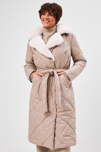 Jacket with fur collar